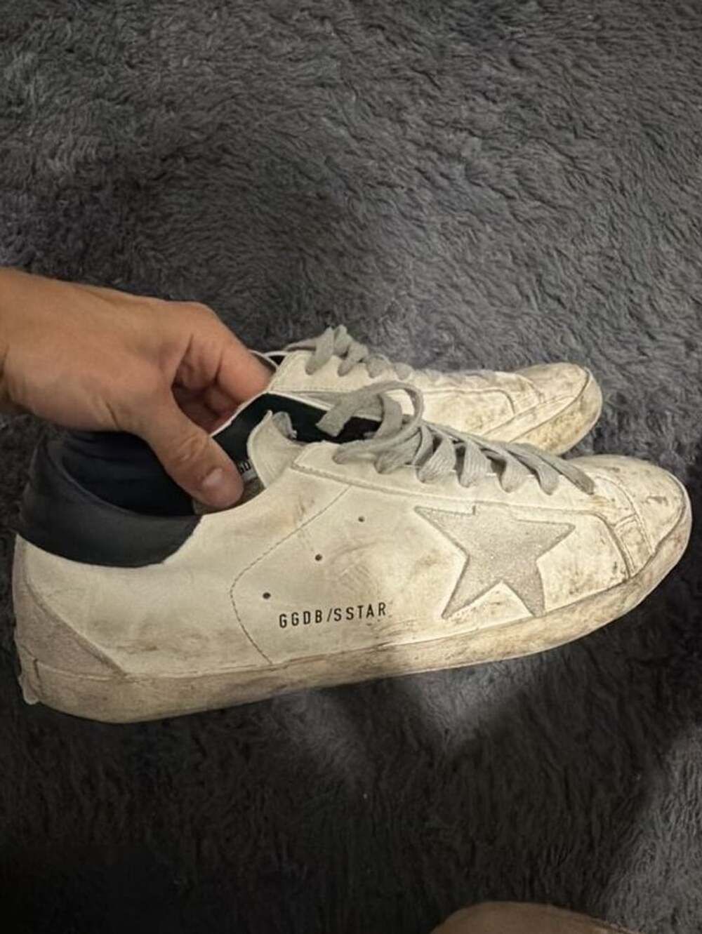 Golden Goose Super-Star Sneakers White Black Leather